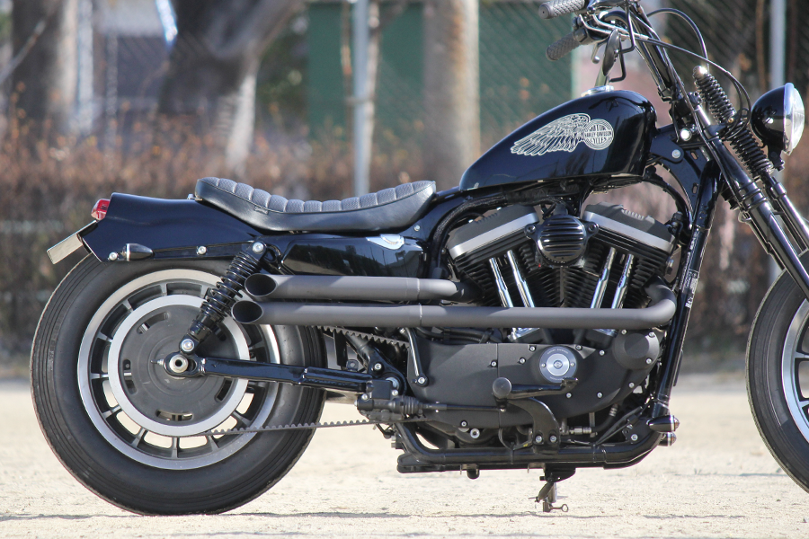 スティードマフラー ワンオフショットガン！