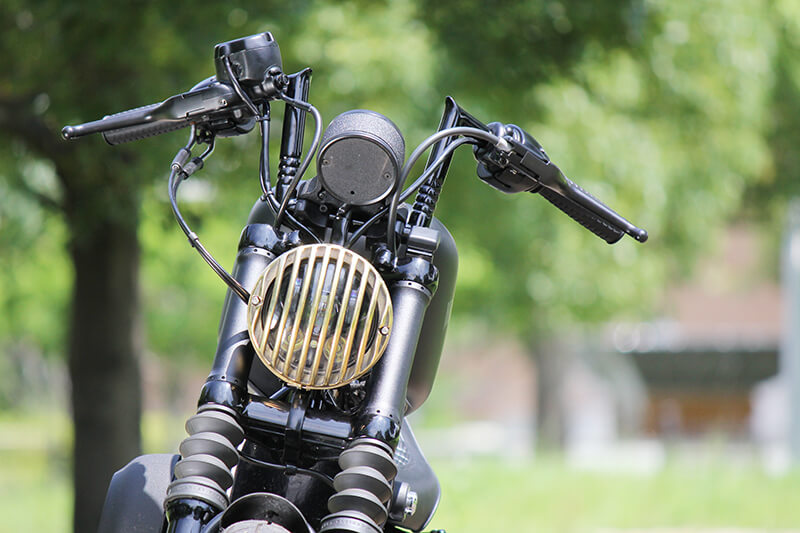 １インチ　ロボットハンドル アタックバー ドリルドハンドル ロー Tバー ハンドルバー 汎用 　チョッパーハンドル 