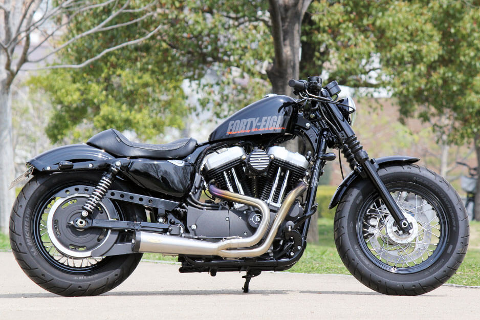 GLEAMING WORKS チタニウム バリトンマフラー 2in1 フルエキゾーストマフラー 07年以降 XL1200 XL883 スポーツスター グリーミンワークス GLEAMING WORKS ひと味違う大人の贅沢にチタンの2in1。バリトンマフラー バリトン |ハーレーパーツ専門店 HDパーツ