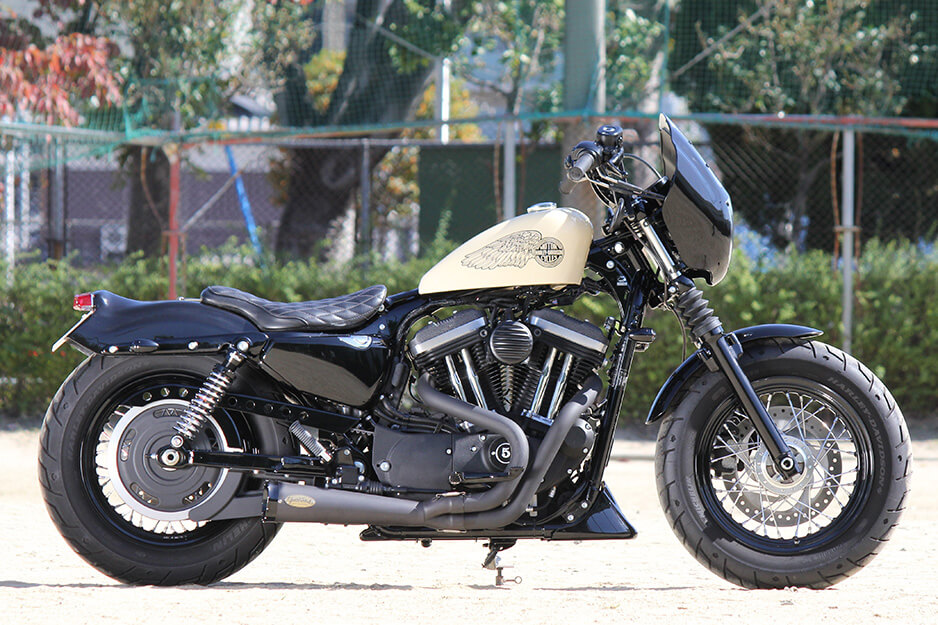 バイク マフラー SUS H2マフラー 2in1 コントラスト XL 07-13 GW-4035 取寄品 GLEAMING WORKS グリーミンワークス SUS H2マフラー 2in1